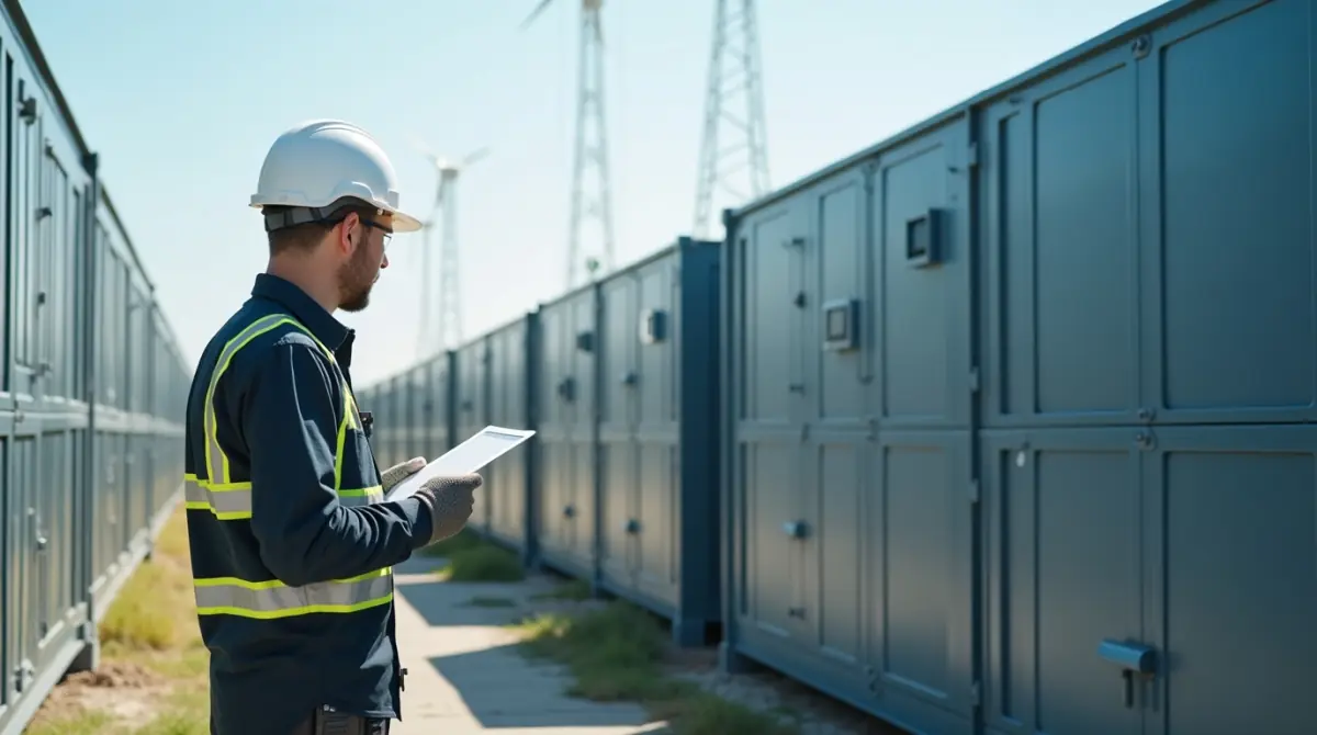 Elektryk przy magazynach energii